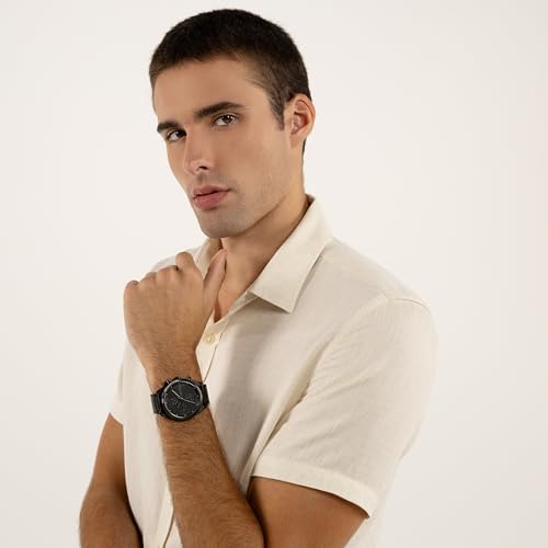Orologio Analogico Multifunzione al Quarzo da Uomo Collezione IMPACT con Cinturino in Acciaio Inossidabile Nero - 25200359