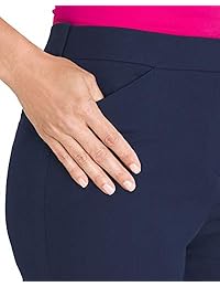 Estiramiento de Chico's Secret Pantalones de pierna recta para dama