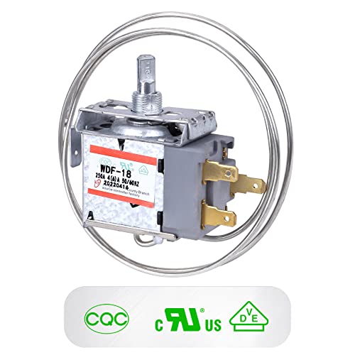Mini Fridge Thermostat, 3 Pin Screw Mount Universal WDF18 Refrigerator