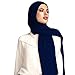 VOILE CHIC Premium Chiffon Hijab Scarf For Women Wrap Head Scarf (Non-Slip) (Navy Blue)