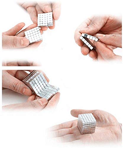 Magnetic Cube, EJOYFL 5mm 216pcs Magnet Sculpture Blocks Cubes Intelligence Learning Blocks Office Toys and Stress Relief for Adults