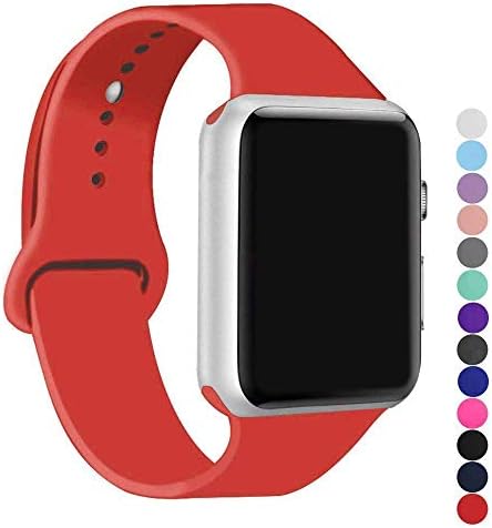 ic6Space Band Compatible for Apple Watch 38mm 42mm 40mm 44mm, Soft Silicone Sports Replacement Band for iWatch Series 5 4 3 2 1