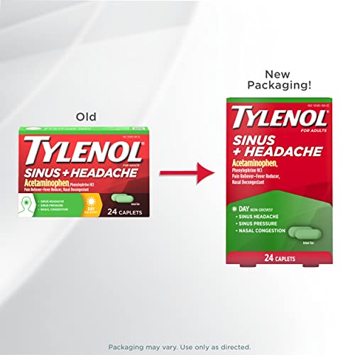 Tylenol Sinus + Headache Daytime NonDrowsy Relief Caplets
