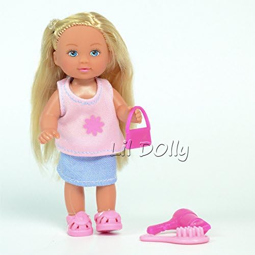 Lil Dolly Shopping Time - The Cutest Mini Doll with Posable Arms and Legs - Doll with Styling Hair - Best Doll Gift - Great Stocking Stuffer for Girls
