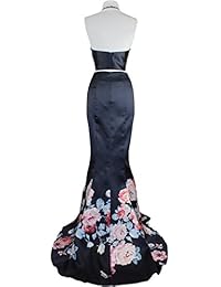 Meier Mujer Largo Sin Mangas Espalda Abierta impresión Vestido formal