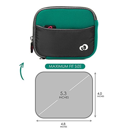 Mossy Green Neoprene On-The-Go Storage Case for Verizon MiFi Jetpack 4620L Wireless Wi-Fi Hotspot Modem
