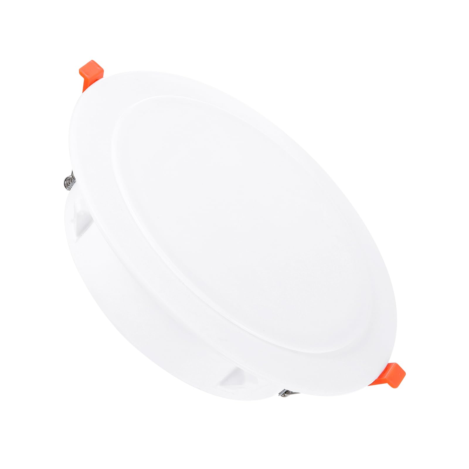 Photo 1 of PATIKIL 8" Spring Ceiling Cover Plate, Recessed Light Trim Wall Mount Downlight Hole Cap Decorative Panel with Buckle Suitable for 6.1-7.5inch Round Hole Glass Ceiling Openings, White
