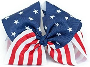 Jumbo XL Hair Bow 6" (American Flag) 4th of July Hair Bow