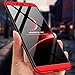 Hardcase for Samsung Galaxy J6 Plus/J6+ Case, Hybrid 3 in 1 Shockproof Hard PC Cover Full Protection Mobile Phone Case (Black+Red, Galaxy J6 Plus/J6+)