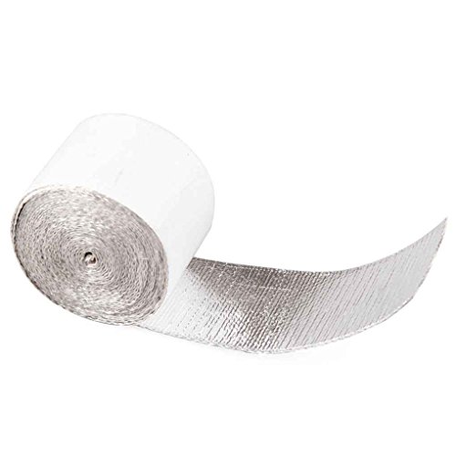 Xuanhemen Exhaust Pipe Ashesive Tape High-Temperature Heat Insulation Reflective Backed Roll Aluminum Foil Tape Decor Car - Thumbnail 3