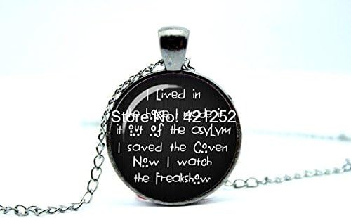 Pretty Lee 2015 Fashion American Horror Story Necklace Americanhorrorstory Horror Jewelry Saved Coven Lived In House Watch Freakshow Christmas gift