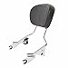 Chrome Harley Backrest Sissy Bar HD Street Glide FLHX 2009-2014 Detachable