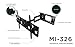 Mount-It! Extended Articulating TV Wall Mount Low-Profile Full Motion Tilting Corner Bracket for 32-60 Inch Flat Screen, VESA up to 750x450, 175 lb Capacity (MI-326B)