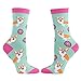 HAPPYPOP Funny Dog Gifts Dog Mom Gifts Cute Dog Socks, Novelty Corgi Gifts for Corgi Lovers Corgi Socks Women Donut Socks