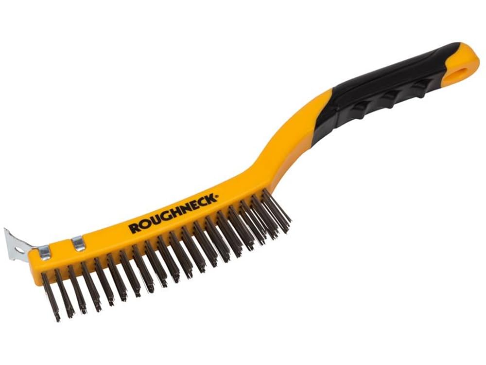 Roughneck ROU52032 355mm/14 inch Stainless Steel Wire Brush Soft Grip