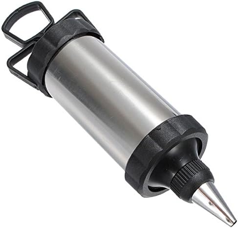 Metal Cake Decorating Pastry Icing Piping Gun 4 Nozzle Tip Set by Randall Elliott