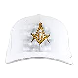 Masonic Exchange Solid Baseball Cap for the Freemason (White)