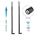 9dBi 2.4GHz 5.8GHz Dual Band WiFi Antenna 2-Pack, Omni-Directional Wireless Antenna with RP-SMA Connector for Wireless Network Router, PCI/PCIe Card, USB Adapter, IP Camera