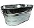 FixtureDisplays Galvanized Metal Ice Bucket Beverage Beer Drink Party Cooler Bucket 15358-NF
