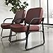 OFM Core Collection Big and Tall Guest and Reception Chair with Arms, Microbial/Anti-Bacterial Vinyl, in Wine (407-VAM-603)