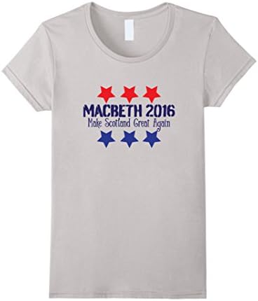 Womens Macbeth 2016 - funny tshirt Medium Silver