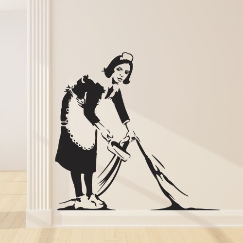 Banksy Sweep It Under Wall Decal Automotive, Exterior Accessories, Bumper Stickers, Decals & Magnets