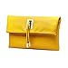 abshoo Women Clutch Purse Evening Faux Leather Clutch Bags (Yellow)