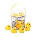 Kangaroo's 18 Piece Rubber Duck Baby Bath Toy in a Bucket