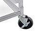 ARKSEN Commercial Kitchen 10 Tier Bun Pan Half Height Rack Sheet Aluminum w/Brake Wheels