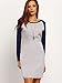 ROMWE Women's Fashion Long Sleeve Color Block Bodycon Dress