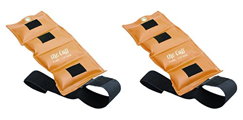 The Cuff Original Ankle and Wrist Weight - 3 Pound, Gold - Set of 2