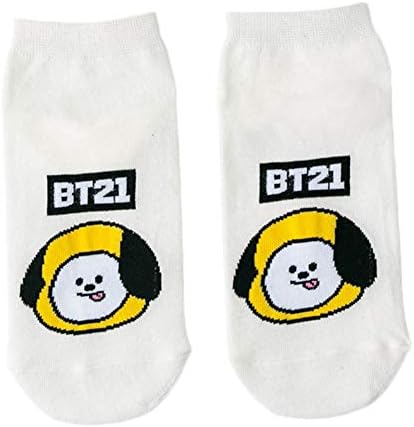 Glorwefy Kpop 人気韓流 防弾少年団 靴下 ソックス 漫画 おもしろい 可愛い ショートソックス ファッション ストッキング 男女兼用 綿 保温 暖かい 快適な 柔軟性 吸収性 通気性 脱臭性 立体 四季通用 応援グッズ 7ペアセット B01ksnwl 628円 人気海外一番 100