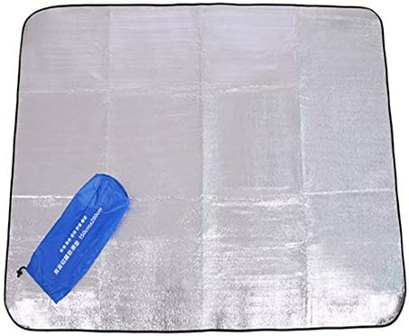 Nochim Multi-Functional Aluminum Film Blanket Extra Large Double Layer Waterproof Picnic, Beach, Camping Sleeping Pad Mattress for 2-5 People