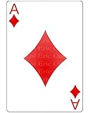 1/2 Sheet - Ace of Diamonds Poker Casino Birthday