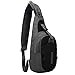 Tanchen Sling Bag Waterproof Sport Chest Pouch Gym Fanny Backpack Shoulder Crossbody Single Shoulder Bag (Black)¡­