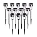 Solar Lights Outdoor, 12Pack Outdoor Solar Lights - Waterproof, Stainless Steel Solar Garden Lights, LED Solar Powered Pathway Lights Landscape Lighting, Perfect for Lawn, Yard, Driveway & Walkway