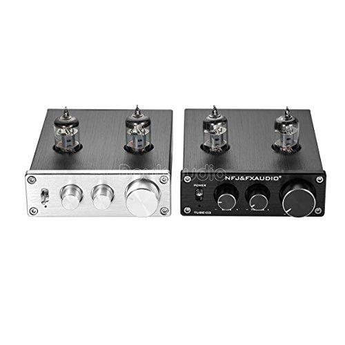 Nobsound Mini 6J1 Vacuum Tube Preamplifier Hi-Fi Stereo PreAmp Treble & Bass & Volume Control (Black) - Thumbnail 6