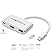 CableDeconn FBA_F0501 Type C Adapter, USB 3.1 Hub (USB-C & Thunderbolt 3 Port Compatible) to USB 3.0/HDMI/Type C Female Charger Adapter Converter for New MacBook, Google Chromebook Pixel