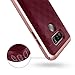 LG G6 Case, Caseology [Parallax Series] Slim Dual Layer Protective Textured Geometric Cover Corner Cushion Design for LG G6 (2017) - Burgundy