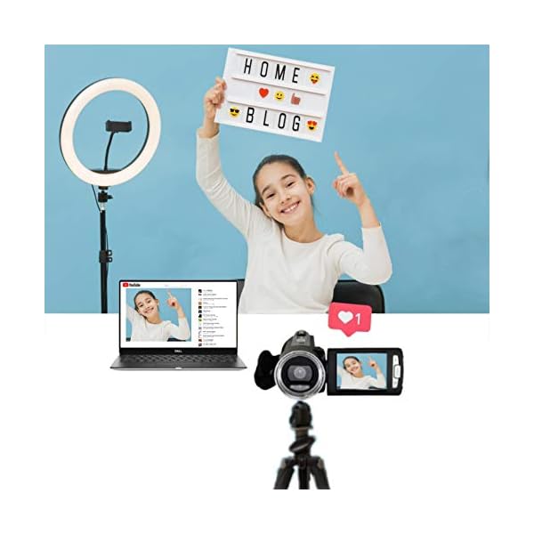 Heegomn Digitale Videokamera für YouTube Vlogging, 1080p Video Camcorder für Kinder/Kinder/Anfänger/Jugendliche – Bild 6