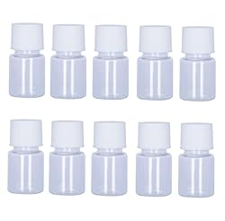 Duehut 10PCS 5ml Plastic Bottles Lab Cylindrical