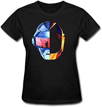 Women Daft Punk Robot Helmet Random Access Classic Short Sleeve Tshirt Cotton
