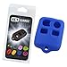 KeyGuardz Blue Rubber Keyless Entry Remote Key Fob Skin Cover Protector