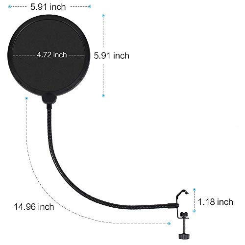 Pop Filter Mask Shield for Blue