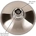 High Flow Water Saving Showerhead - 4 Inch Great Water Pressure In Wall Mount Shower Head - Indoor And Outdoor Modern Bath Spa Fixture For Showers, 2.5 GPM - Brushed Nickel