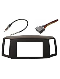 Jeep Grand Cherokee 2005 2007 Double Din Navigation Radio Bezel Dash Install Kit with Standard Wiring Harness and Antenna Adapter   KHAKI