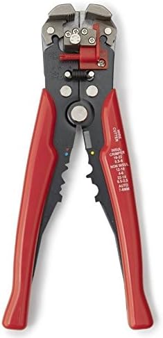 Domeiki 8" Self-Adjusting Wire Stripper Cable Cutter Electricians Crimping Tool