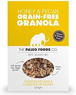 The Paleo Foods Co Honey &amp; Pecan Grain-Free Granola 340g - Pack of 6