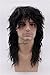 COSPLAZA 80s Heavy Metal Rocker Cosplay Wig Adult Long Curly Wavy Male Rocking Dude Hair