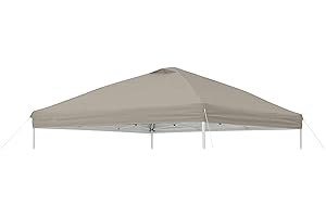 SCOMANAGE Replacement Cover Compatible with Ozark Trail 10x10 Instant Pop Up Canopy Tent, Canopy Cover ONLY,(Beige)